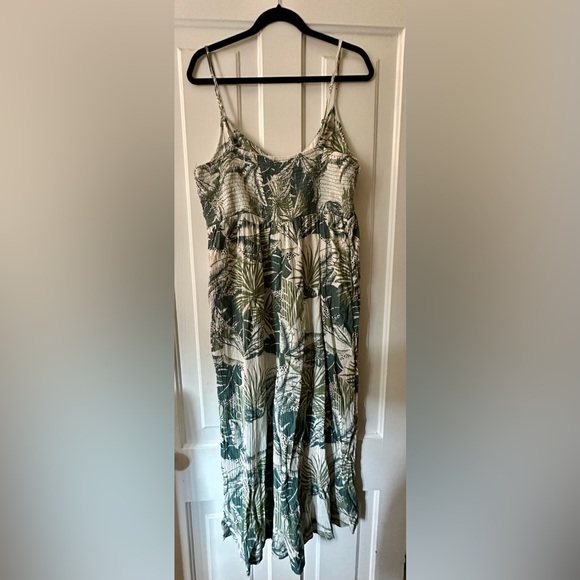 Aerie Tie Front Printed Jumpsuit, size XL - Picture 4 of 5